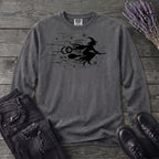 Flying Witch Grunge Long Sleeve T-Shirt