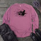 Flying Witch Grunge Long Sleeve T-Shirt