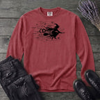 Flying Witch Grunge Long Sleeve T-Shirt