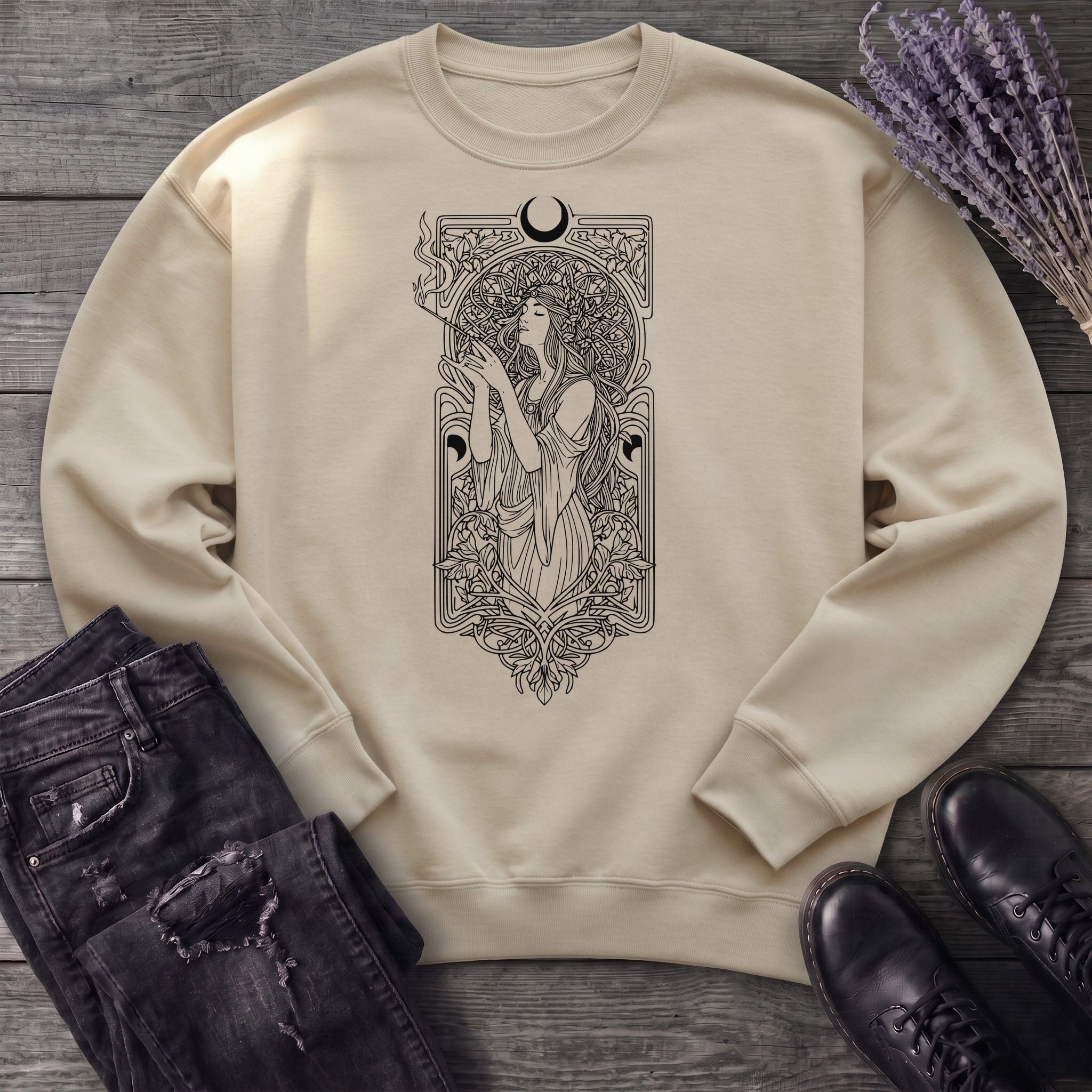 Art Nouveau Goddess Sweatshirt