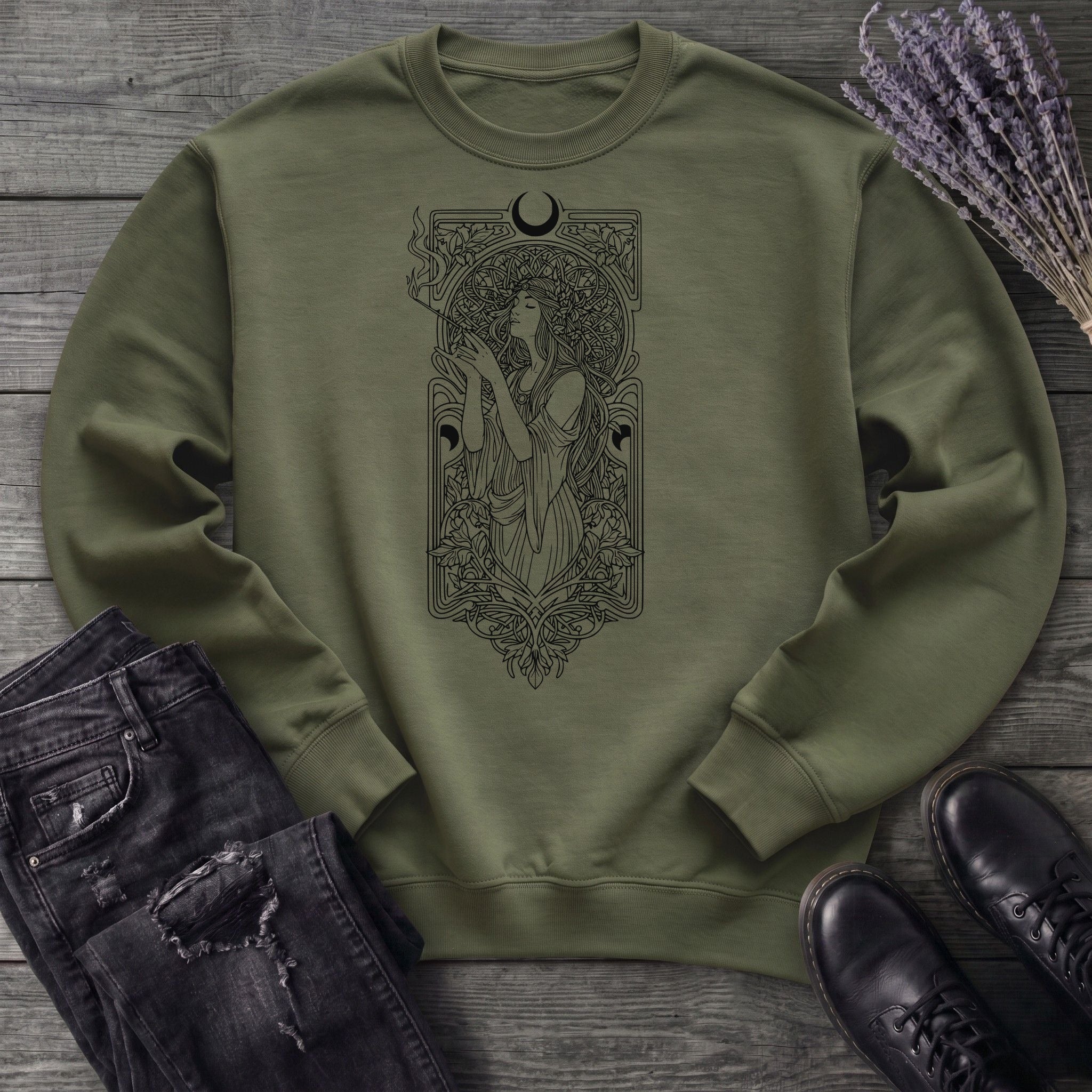 Art Nouveau Goddess Sweatshirt