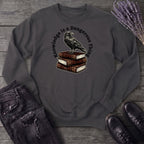 Knowledge Is A Dangerous Thing Raven And Books Sweatshirt