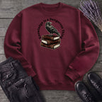 Knowledge Is A Dangerous Thing Raven And Books Sweatshirt