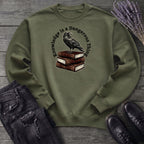 Knowledge Is A Dangerous Thing Raven And Books Sweatshirt