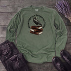 Knowledge Is A Dangerous Thing Raven And Books Long Sleeve T-Shirt