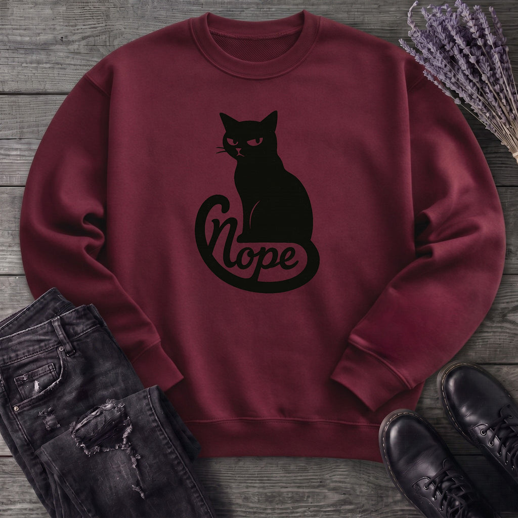 nope cat Sweatshirt