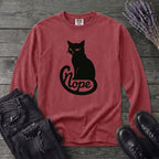 nope cat Long Sleeve T-Shirt