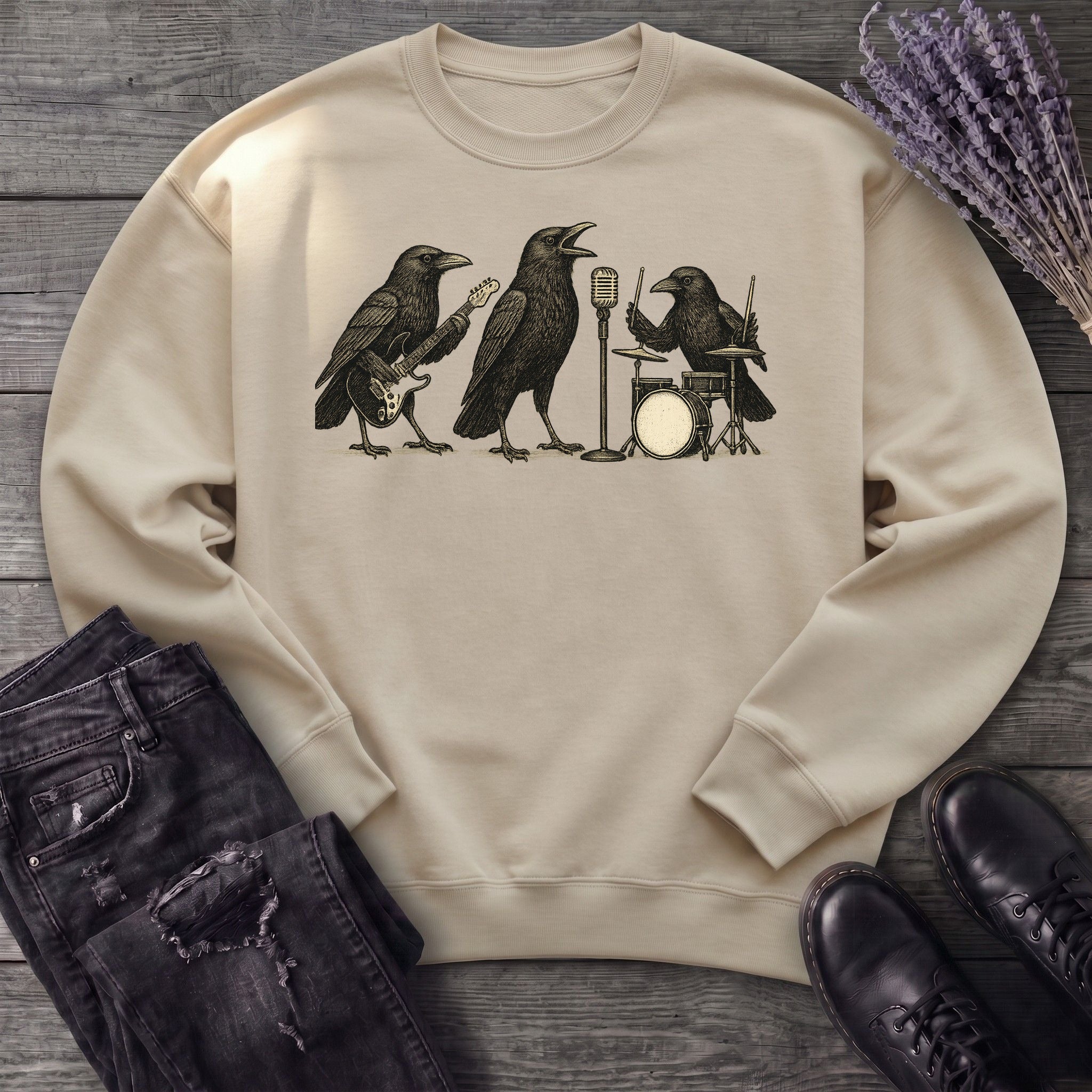 Raven Band Rock Sweatshirt