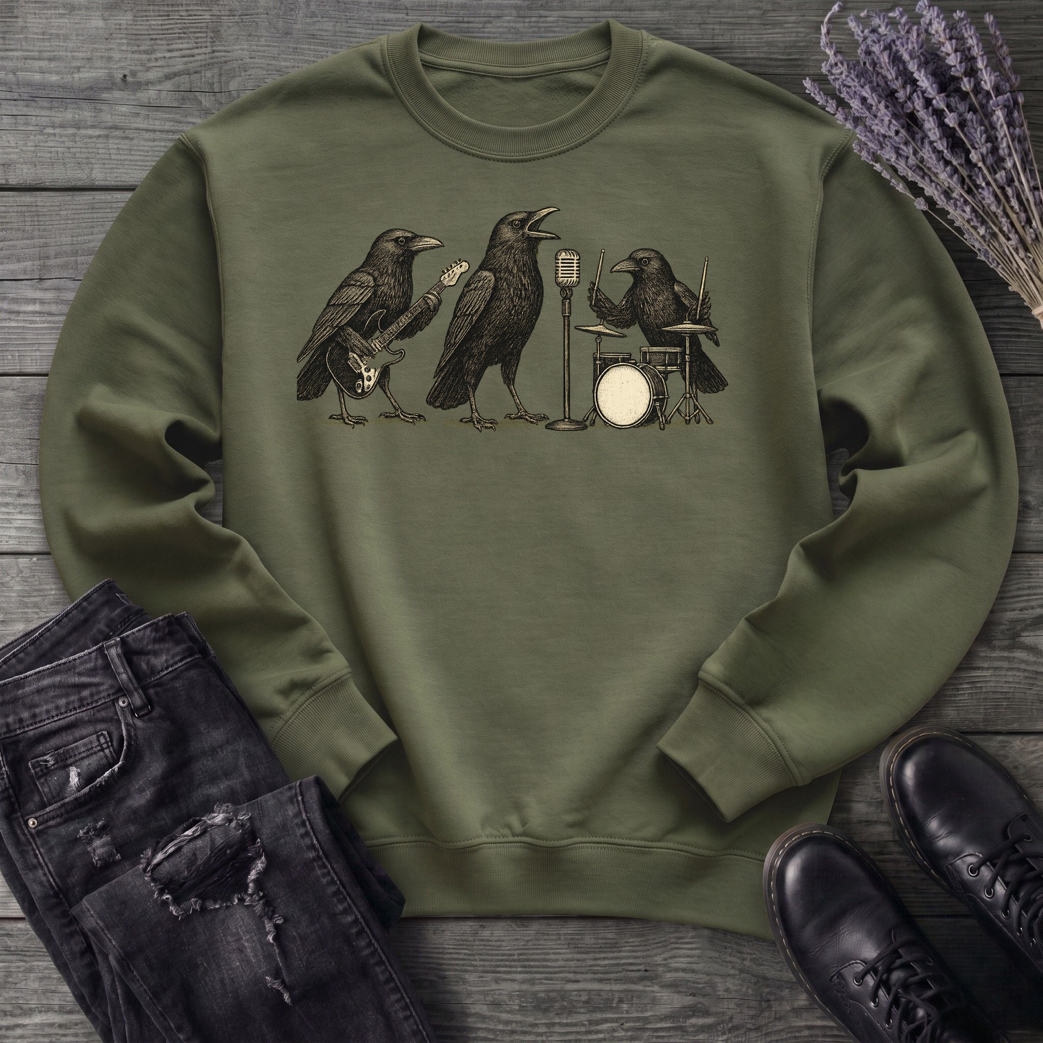 Raven Band Rock Sweatshirt