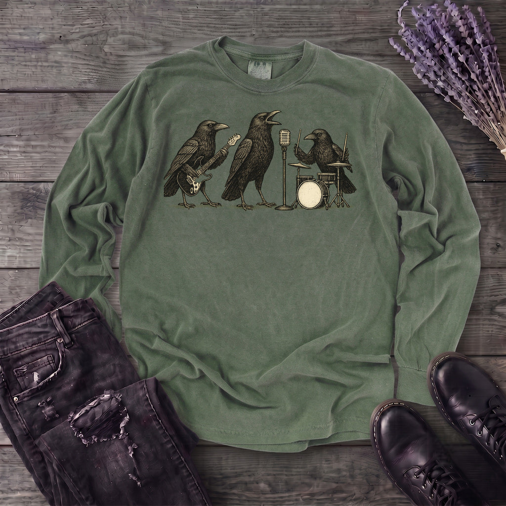 Raven Band Rock Long Sleeve T-Shirt