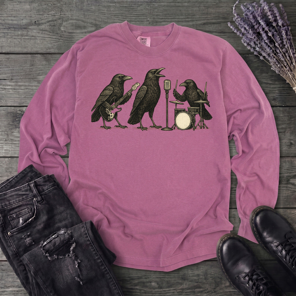 Raven Band Rock Long Sleeve T-Shirt