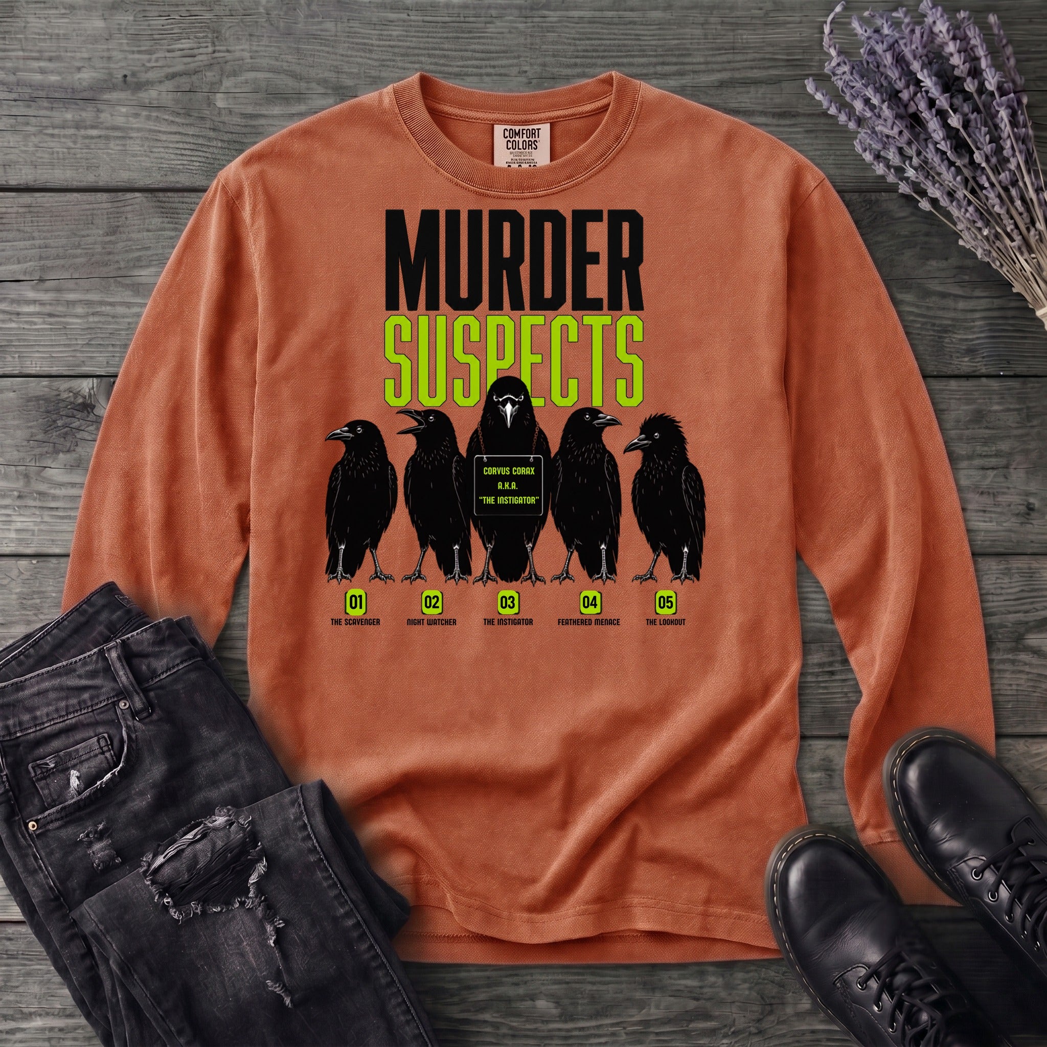 Murder Suspects Long Sleeve T-Shirt