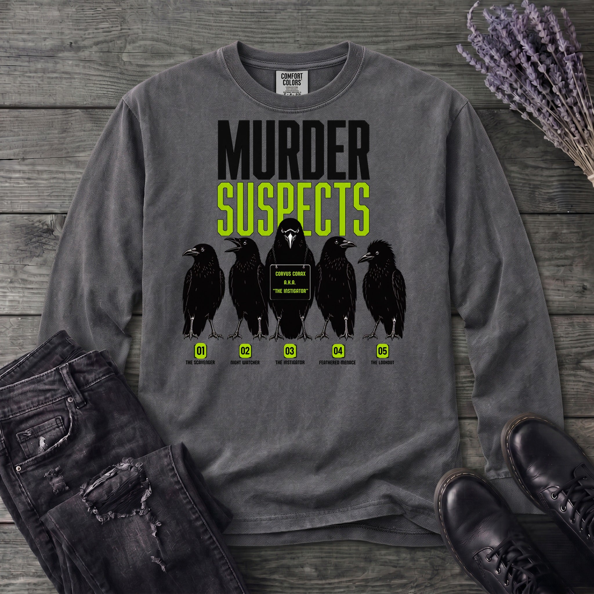 Murder Suspects Long Sleeve T-Shirt
