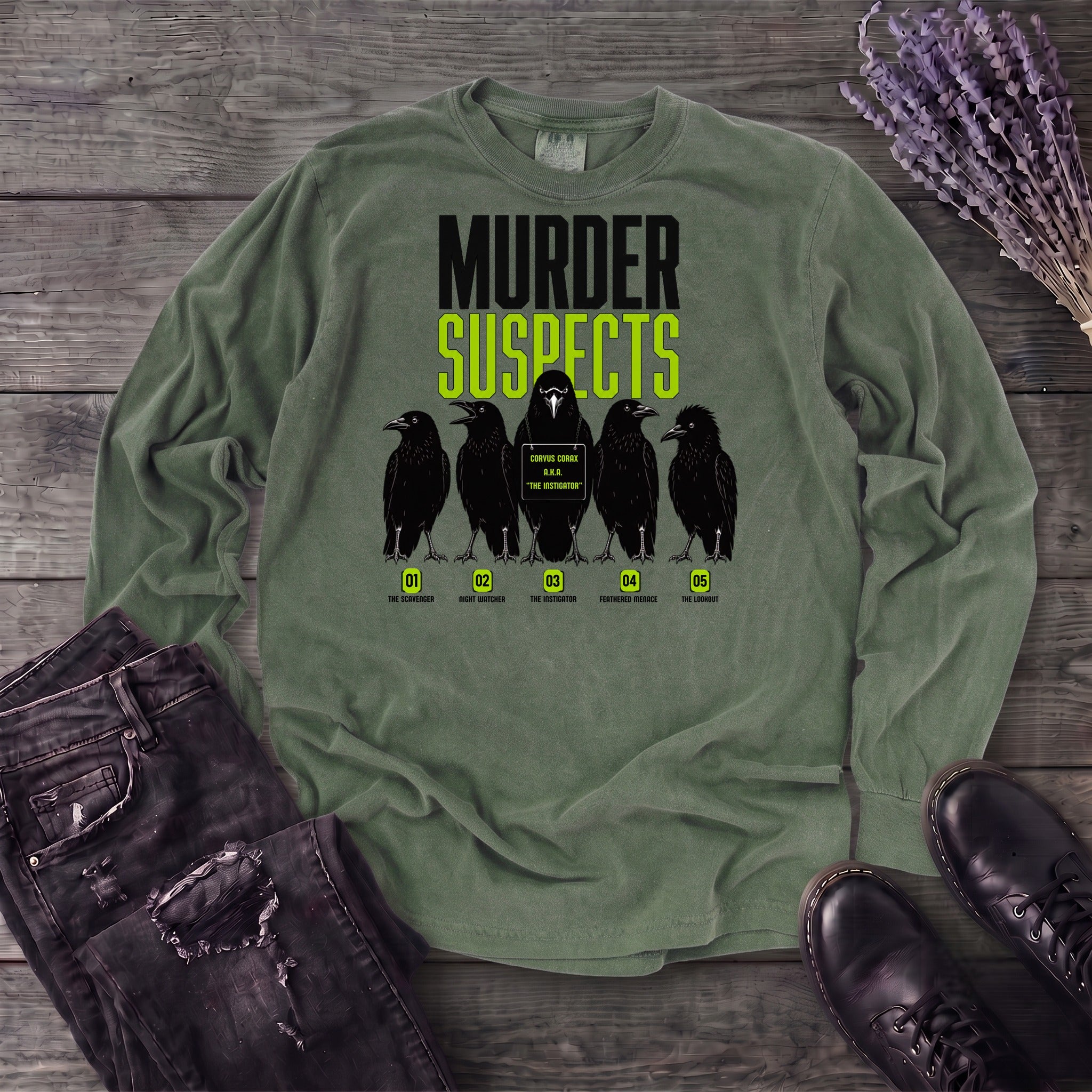 Murder Suspects Long Sleeve T-Shirt