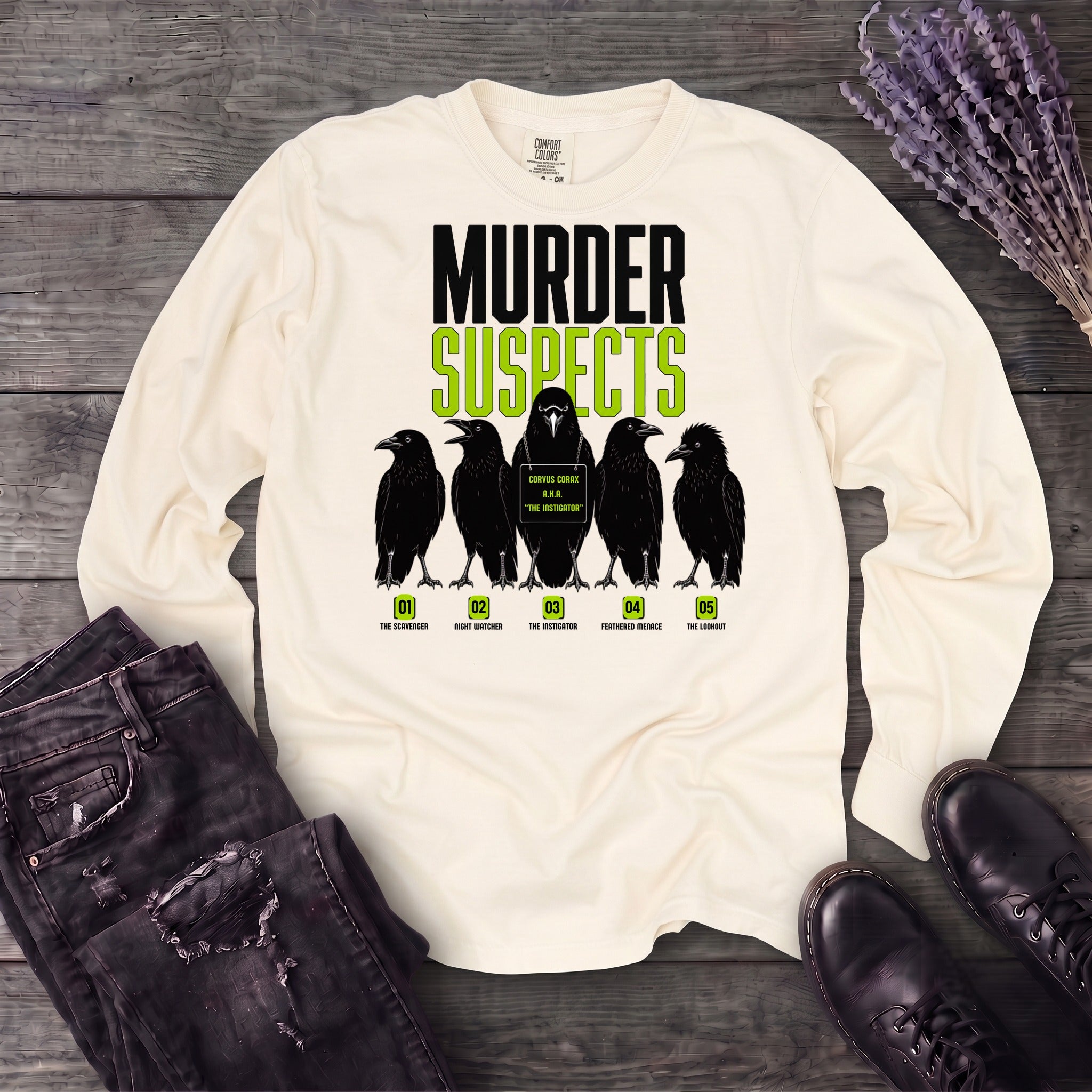 Murder Suspects Long Sleeve T-Shirt