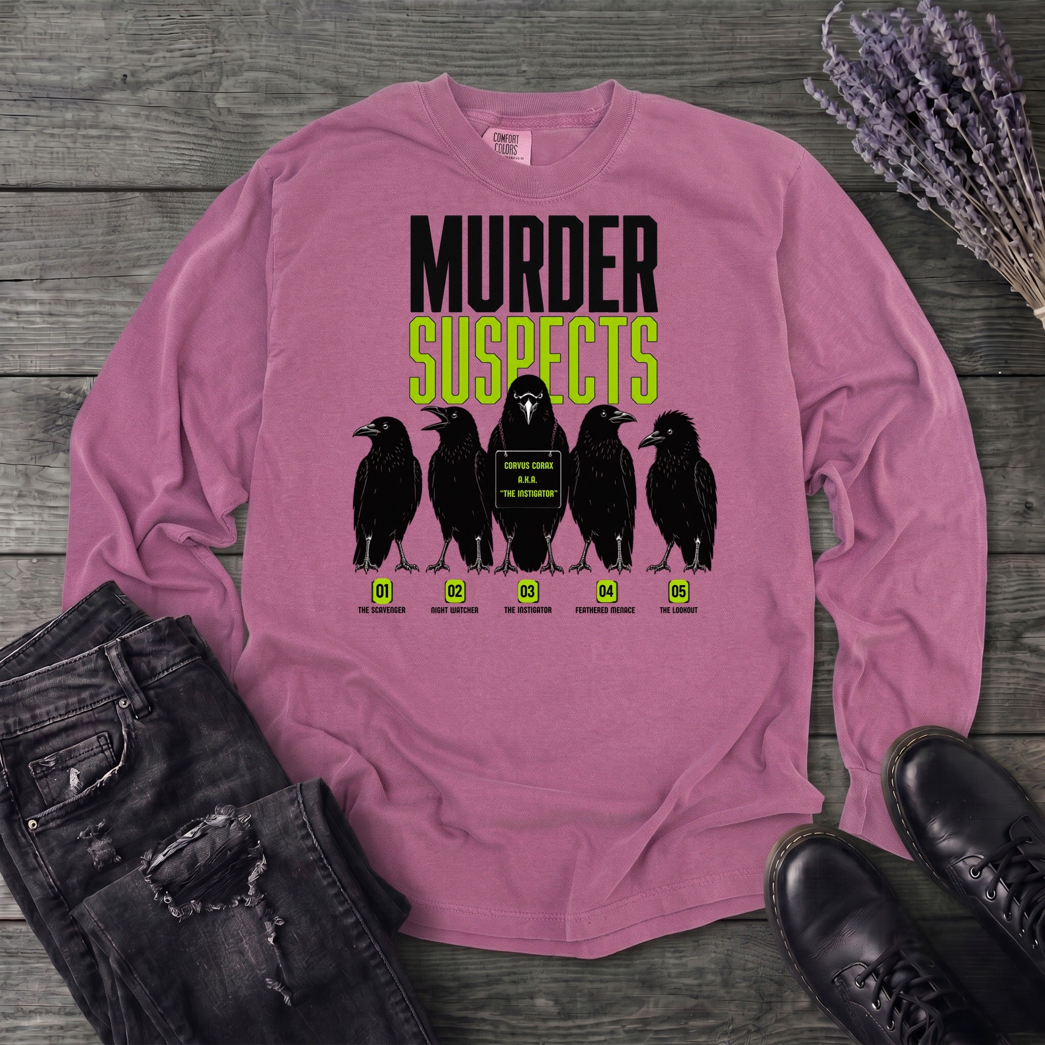 Murder Suspects Long Sleeve T-Shirt