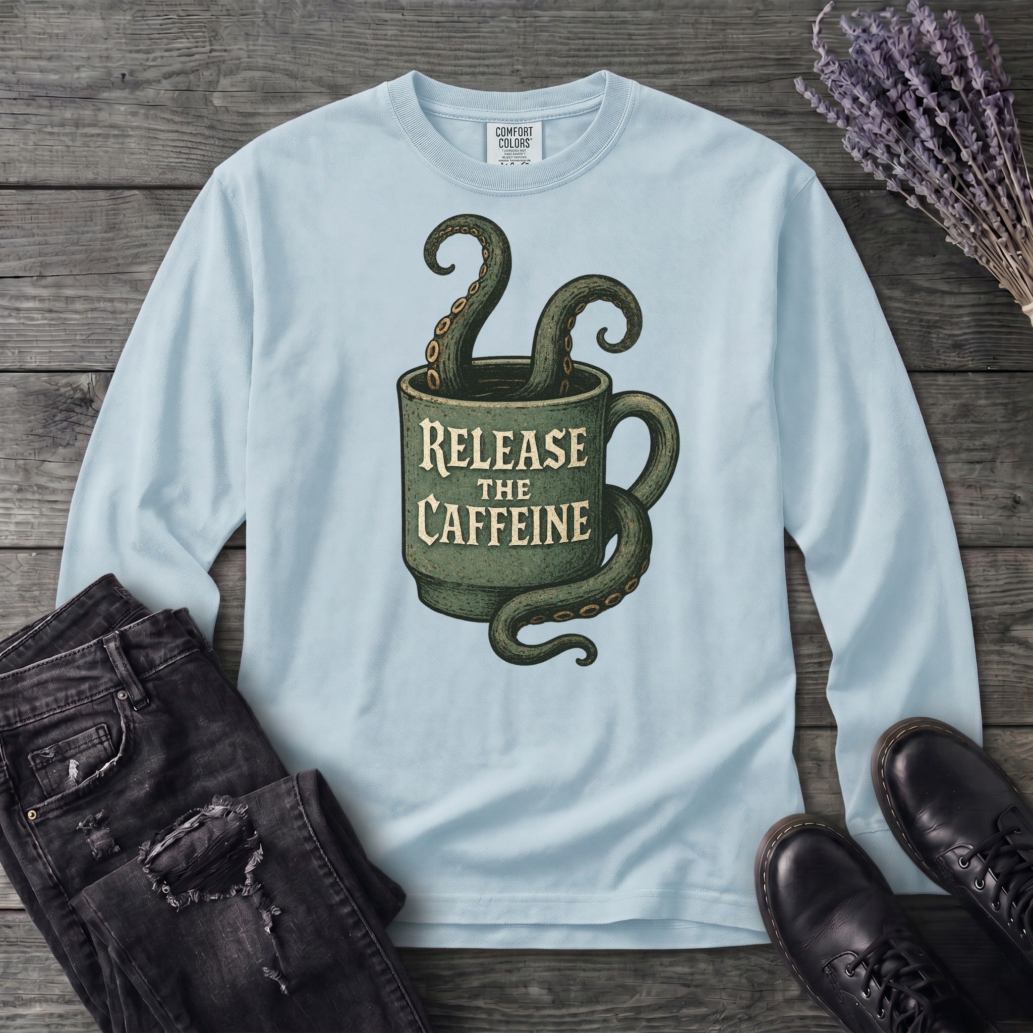 Release The Caffeine Long Sleeve T-Shirt
