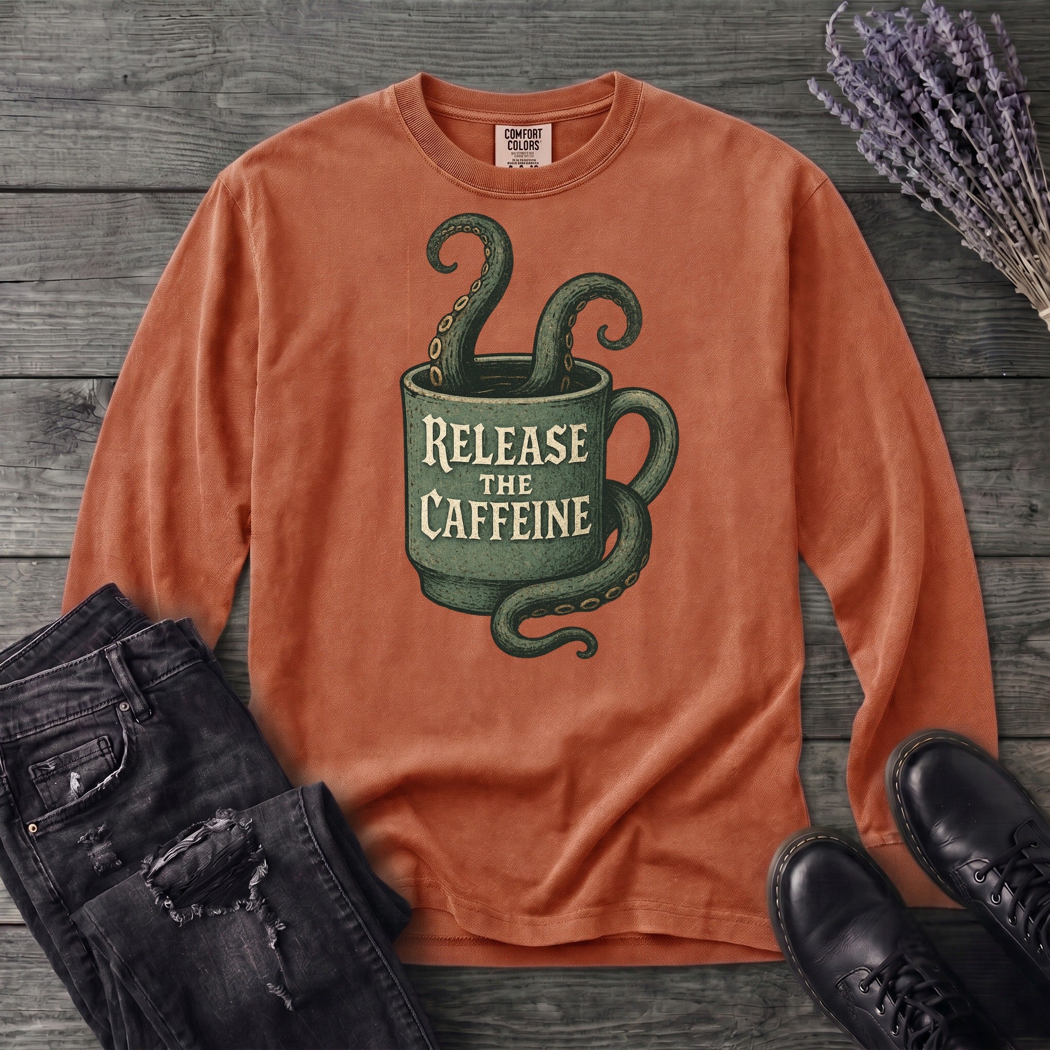 Release The Caffeine Long Sleeve T-Shirt