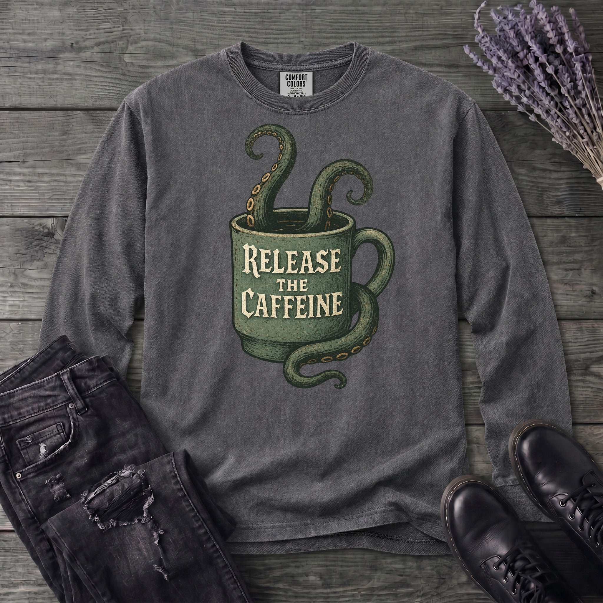 Release The Caffeine Long Sleeve T-Shirt