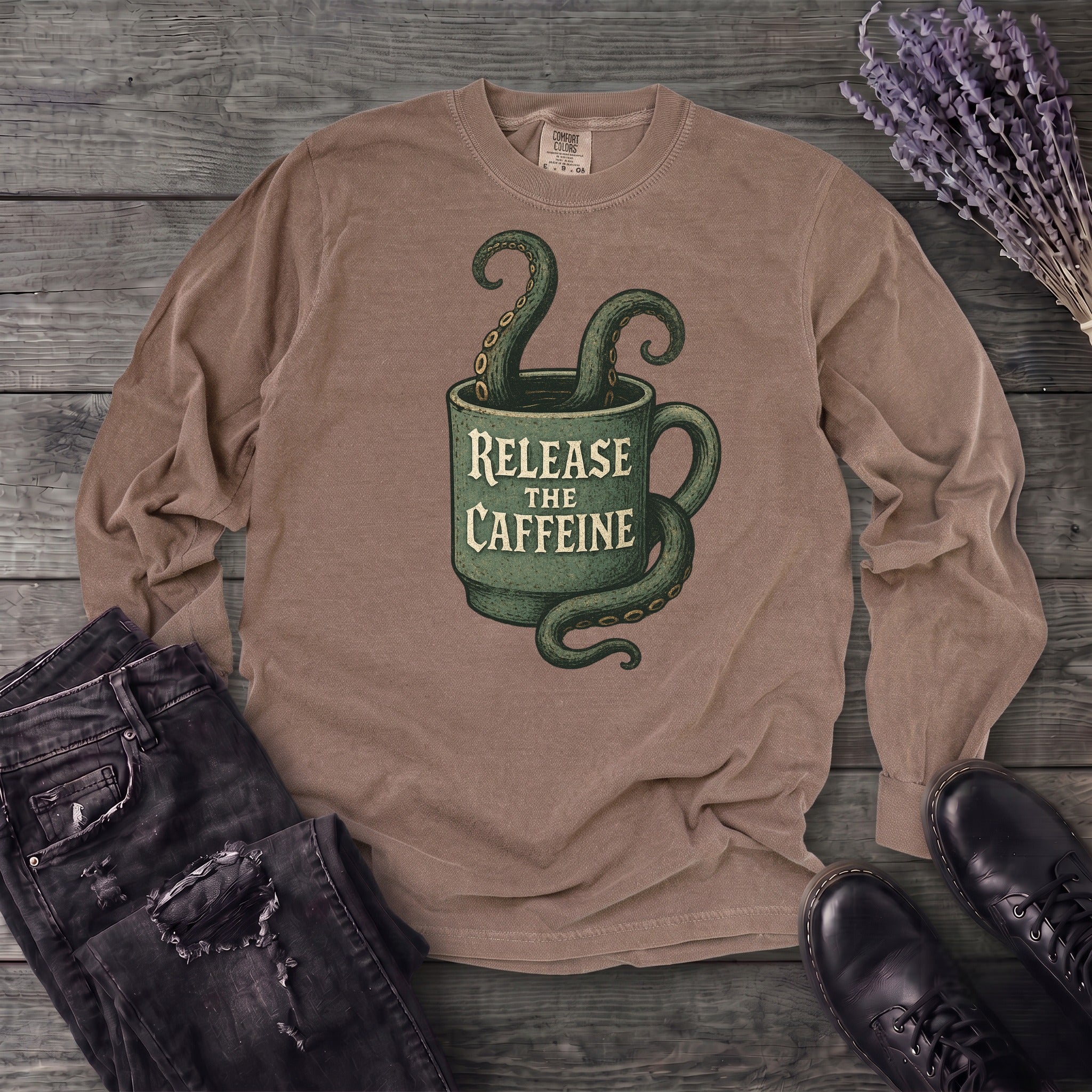 Release The Caffeine Long Sleeve T-Shirt