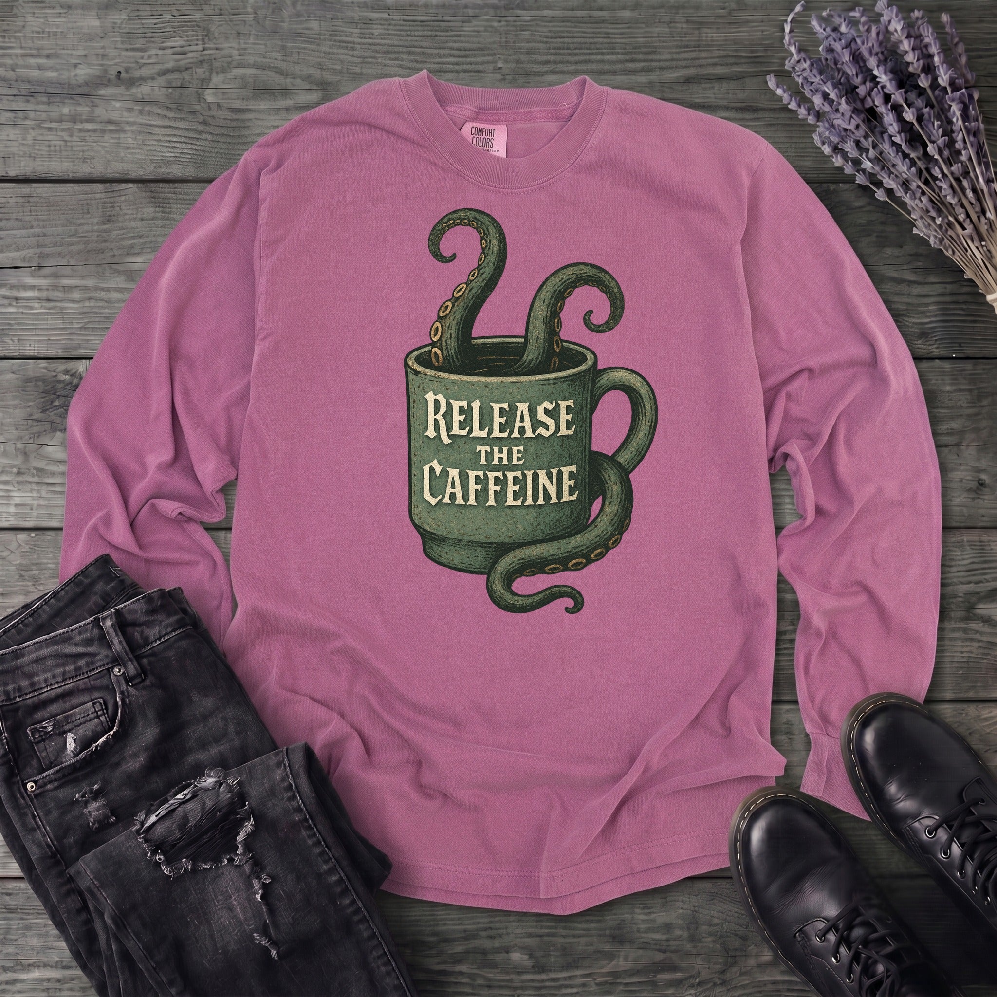 Release The Caffeine Long Sleeve T-Shirt