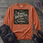 Easily Distracted By Crows and Curiosities Long Sleeve T-Shirt