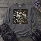 Easily Distracted By Crows and Curiosities Long Sleeve T-Shirt