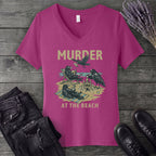 Murder At The Beach V-Neck T-Shirt