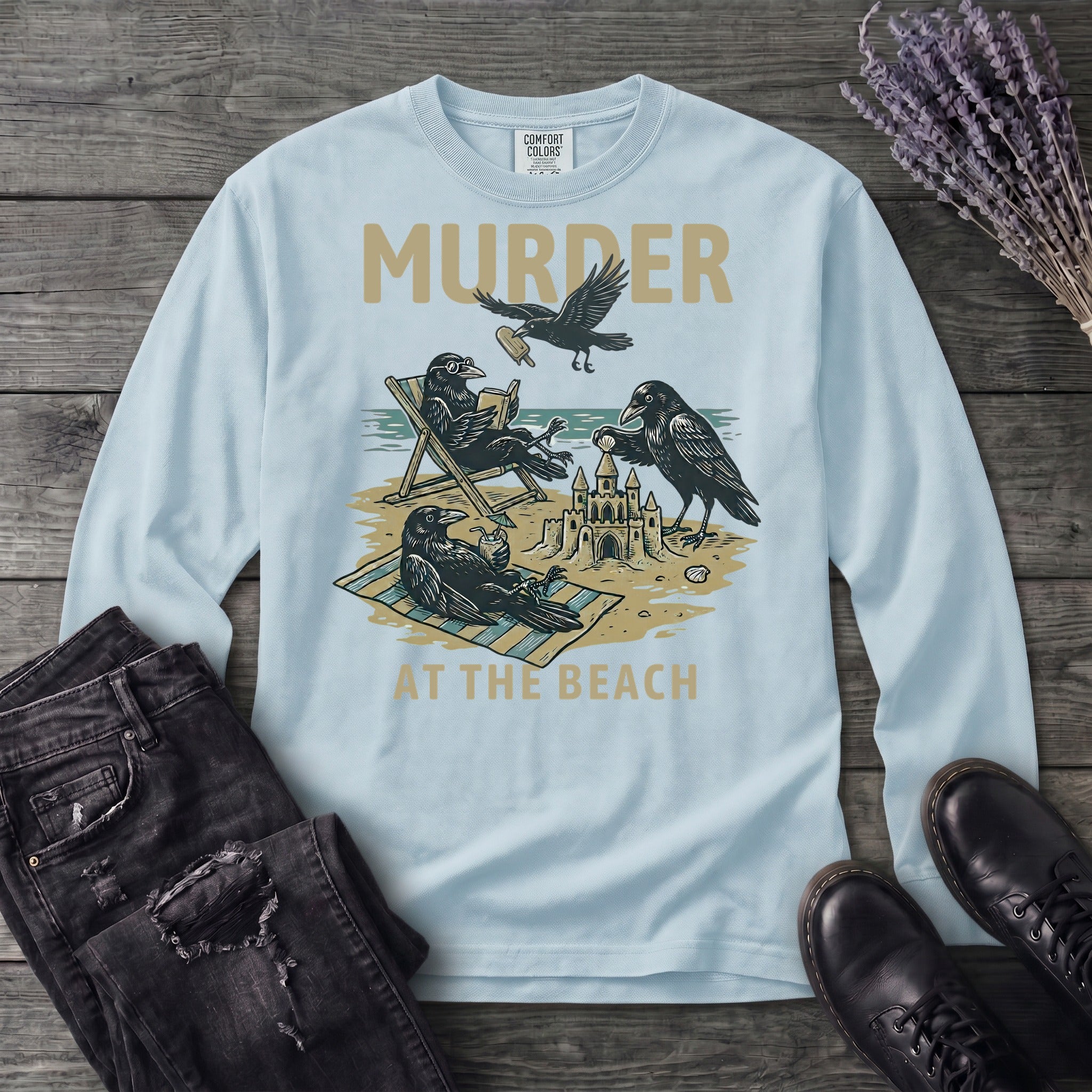 Murder At The Beach Long Sleeve T-Shirt