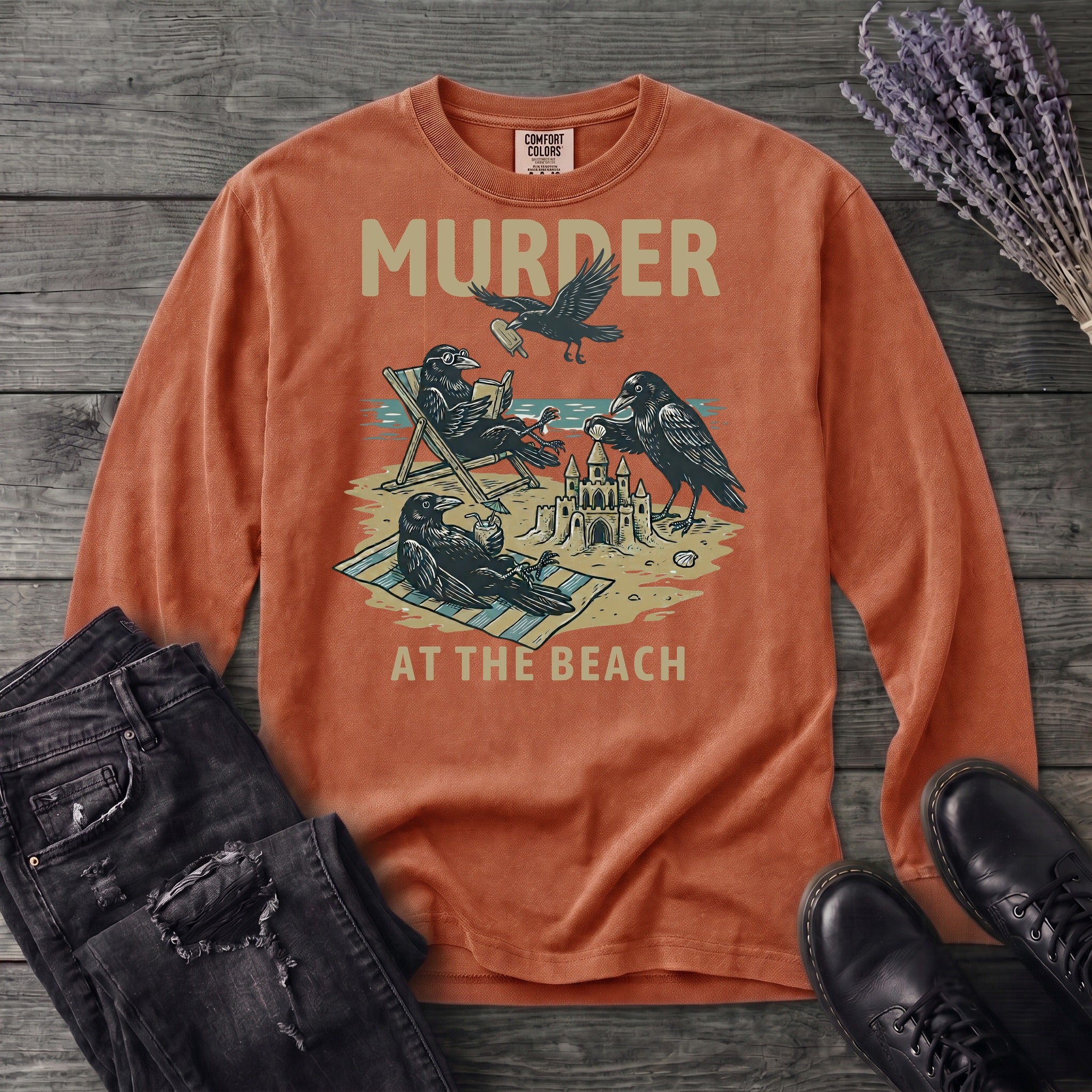 Murder At The Beach Long Sleeve T-Shirt