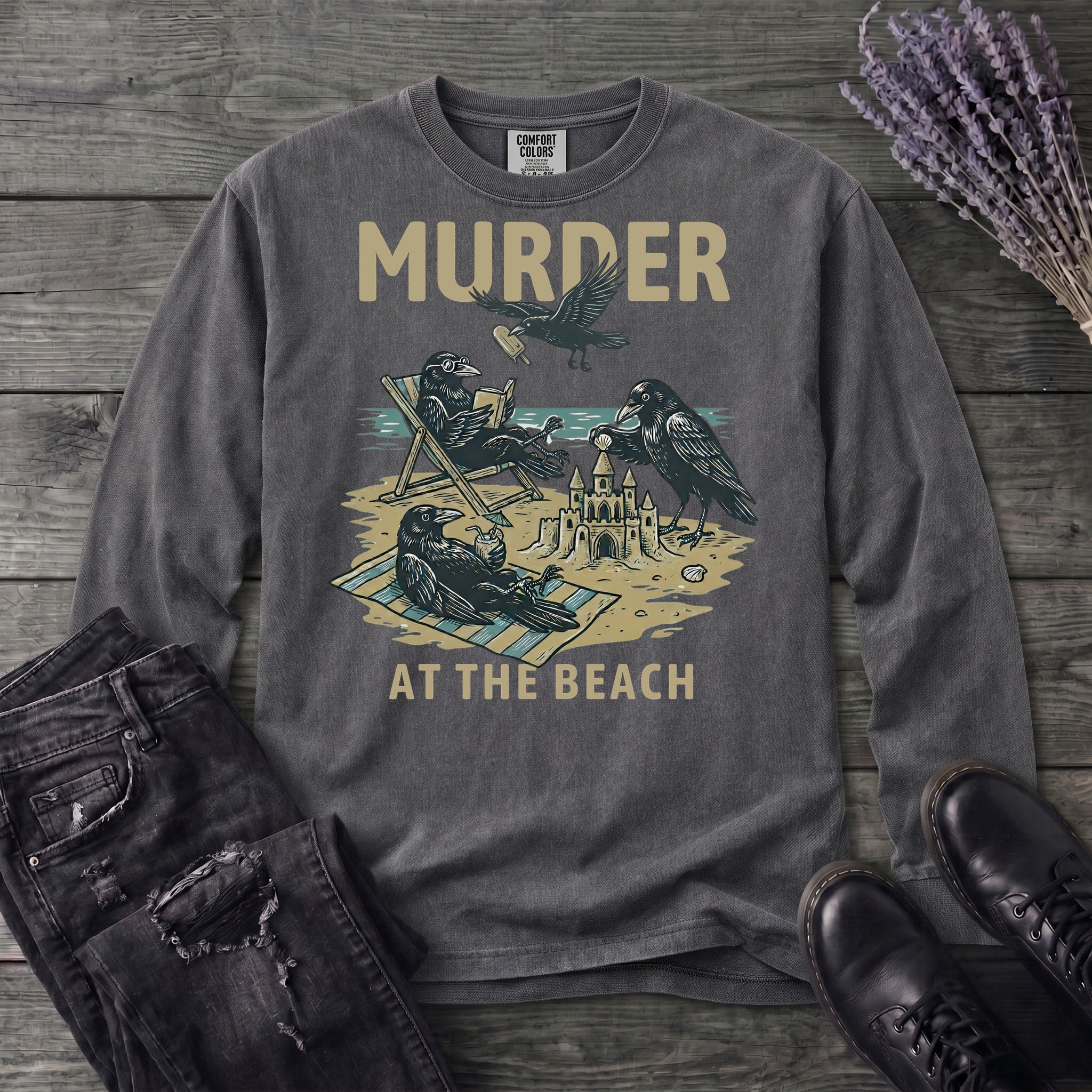 Murder At The Beach Long Sleeve T-Shirt