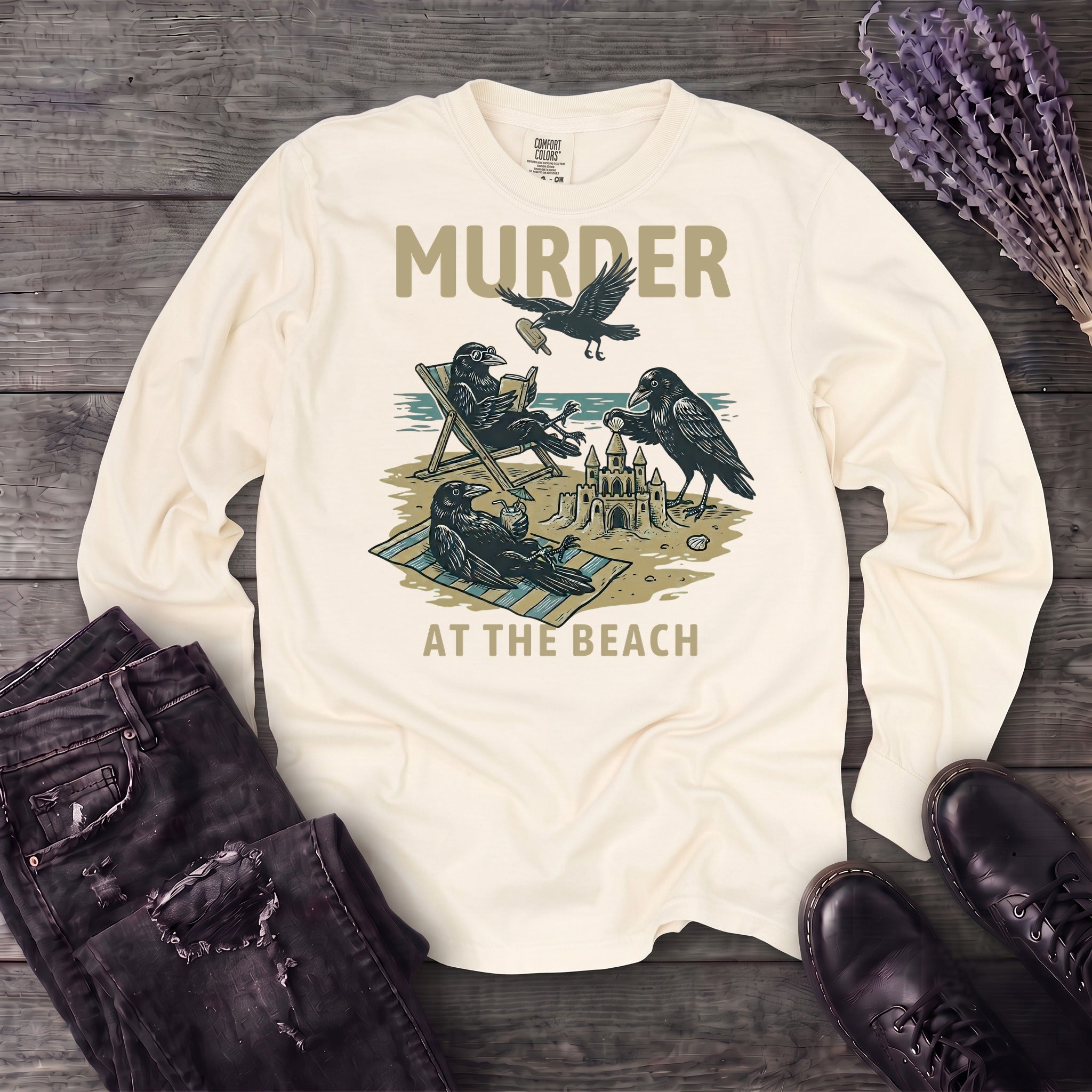 Murder At The Beach Long Sleeve T-Shirt