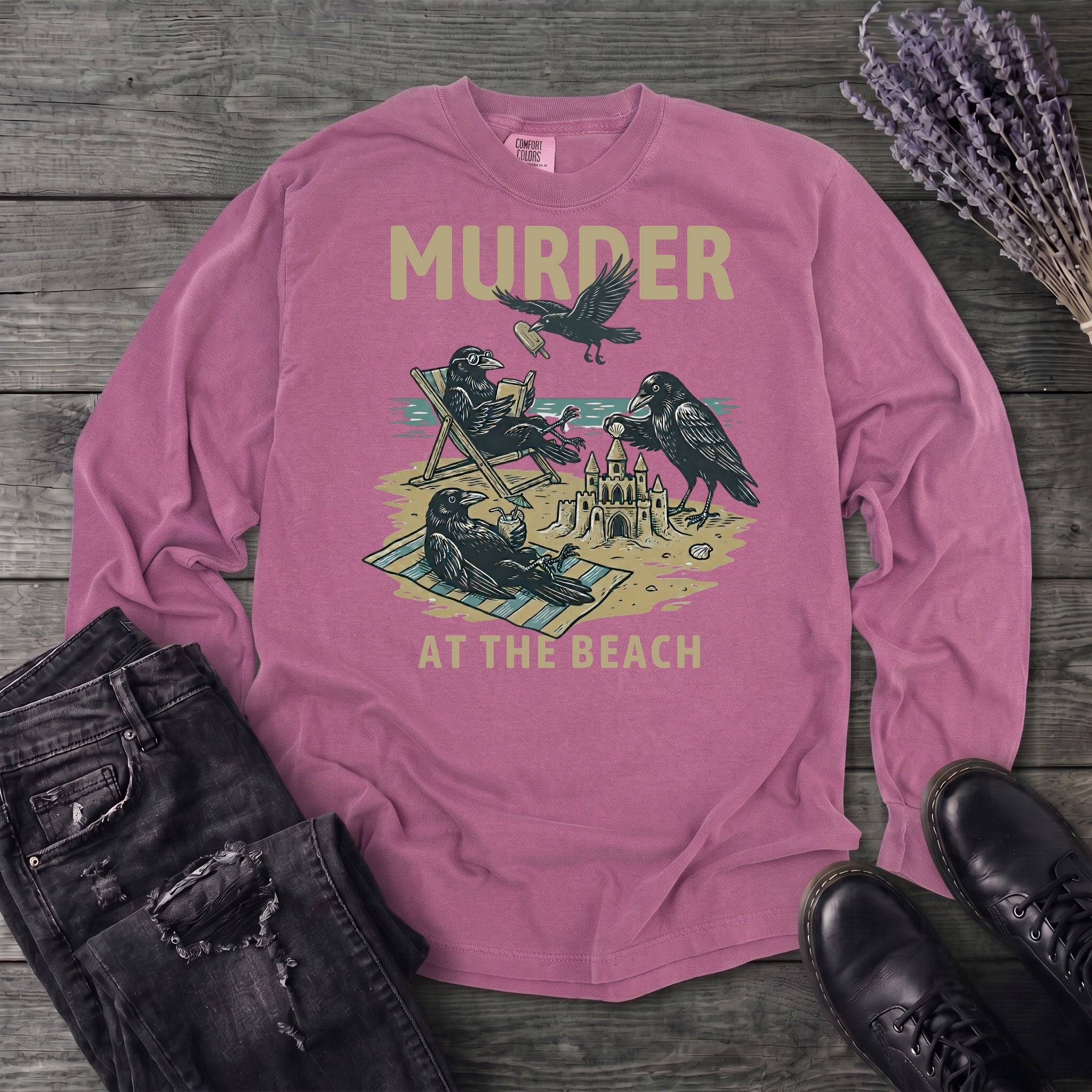 Murder At The Beach Long Sleeve T-Shirt
