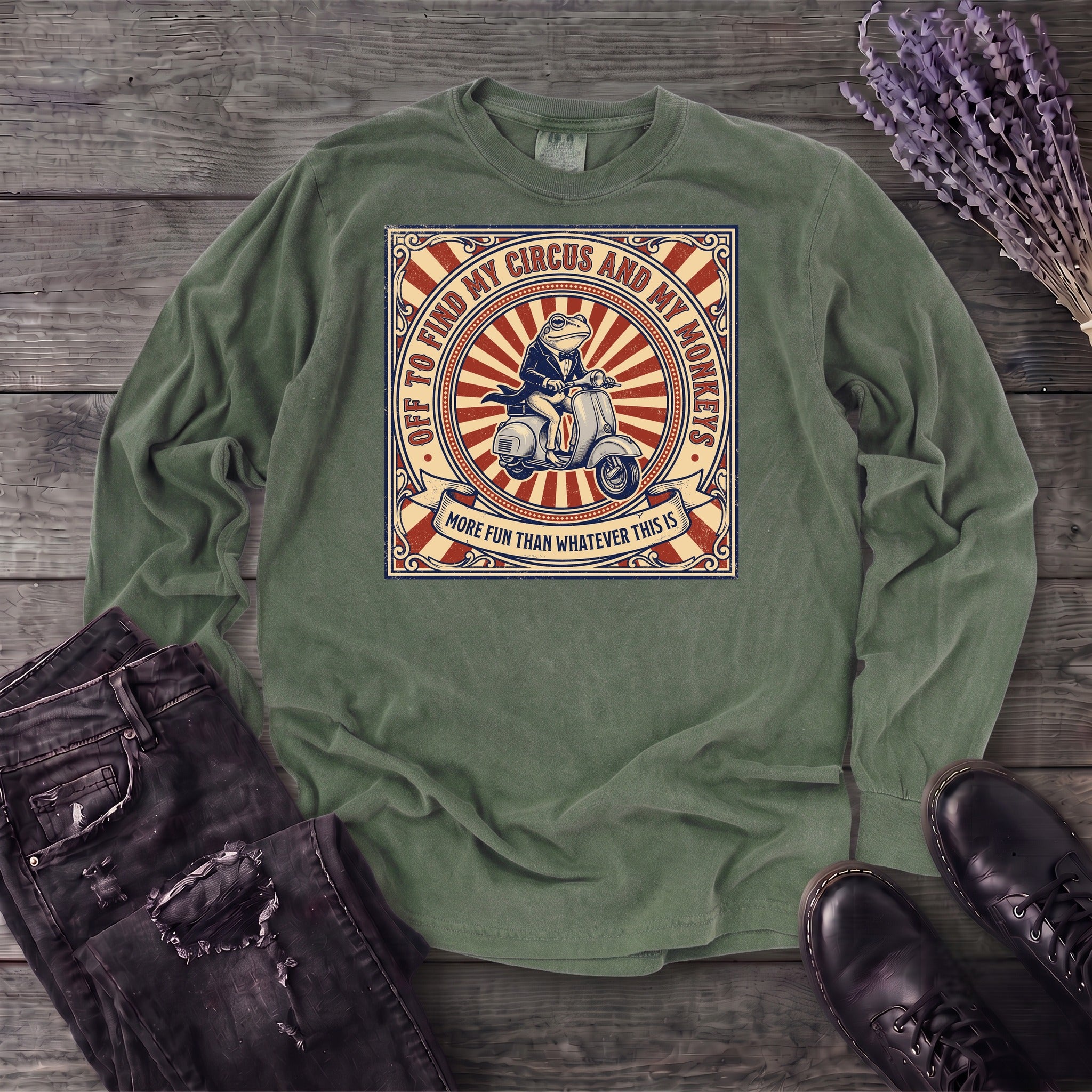 Find My Circus and Monkeys Long Sleeve T-Shirt
