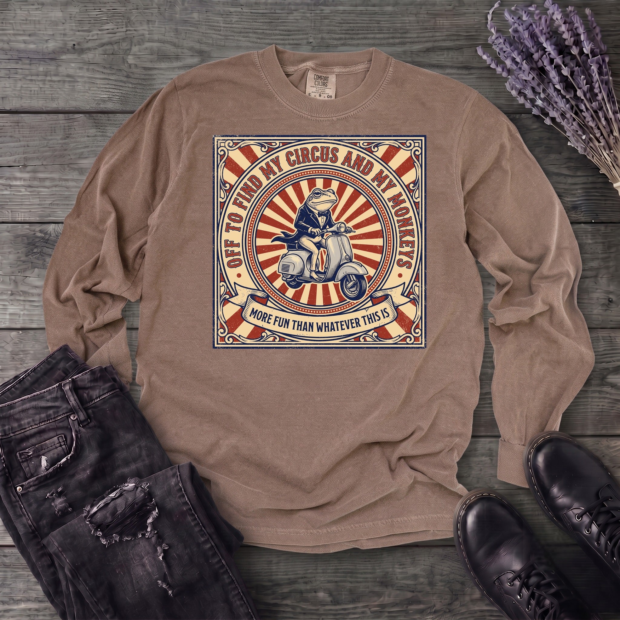 Find My Circus and Monkeys Long Sleeve T-Shirt