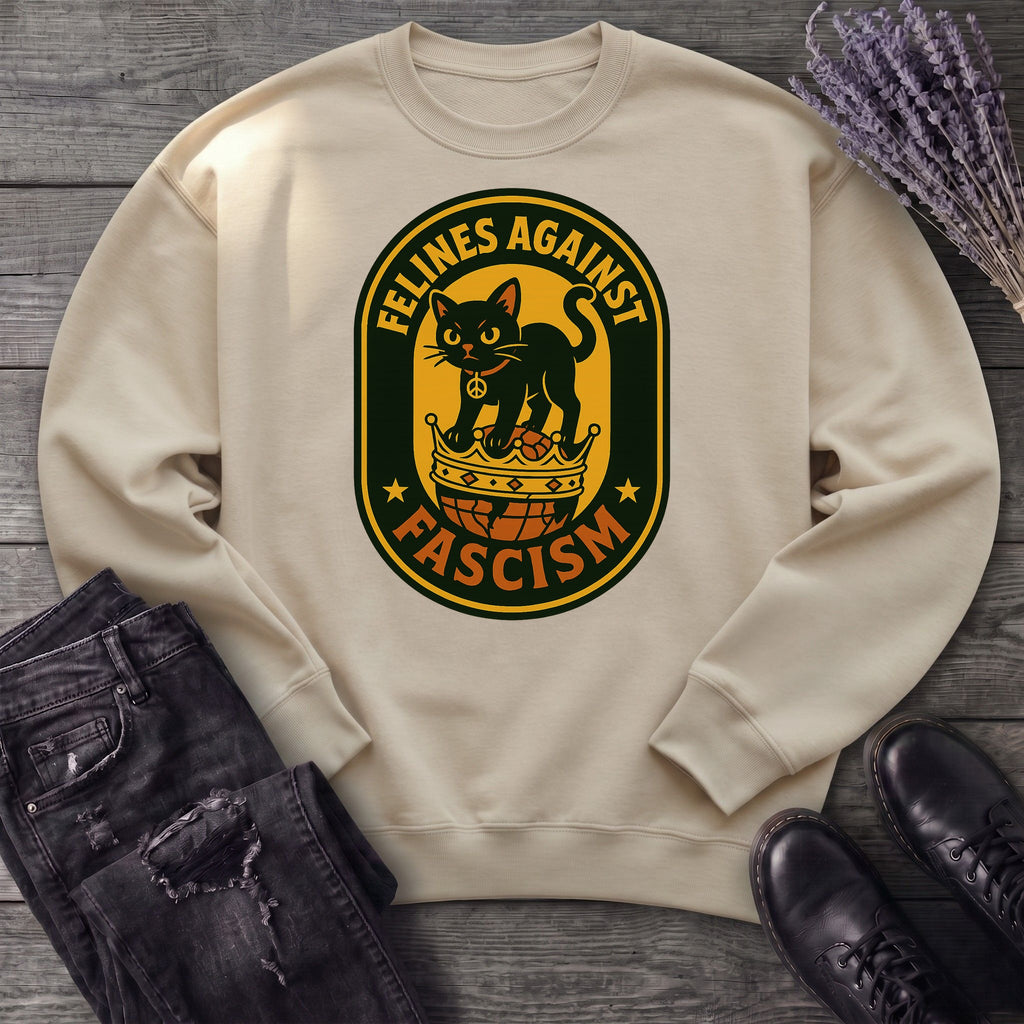 Felines Against Fascism Sweatshirt