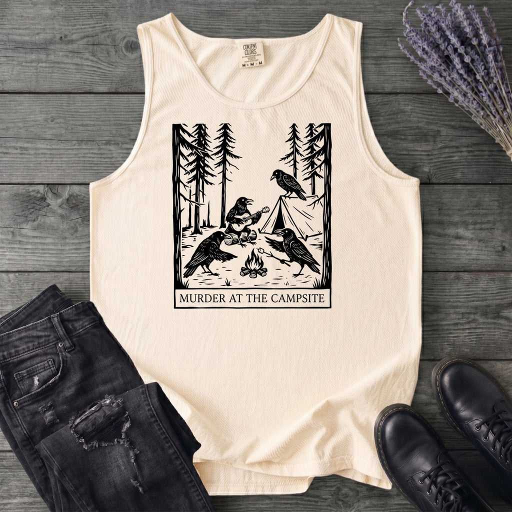 Murder At The Campsite Tank Top