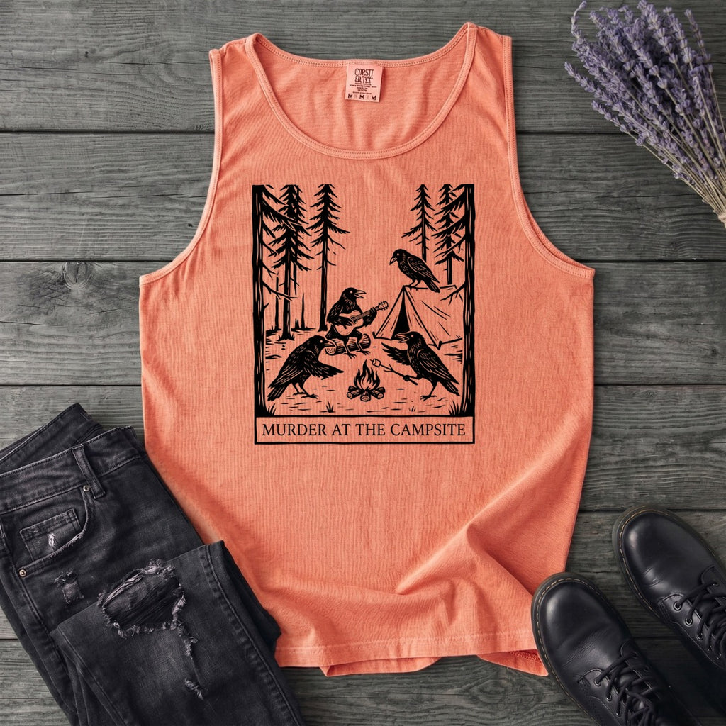 Murder At The Campsite Tank Top