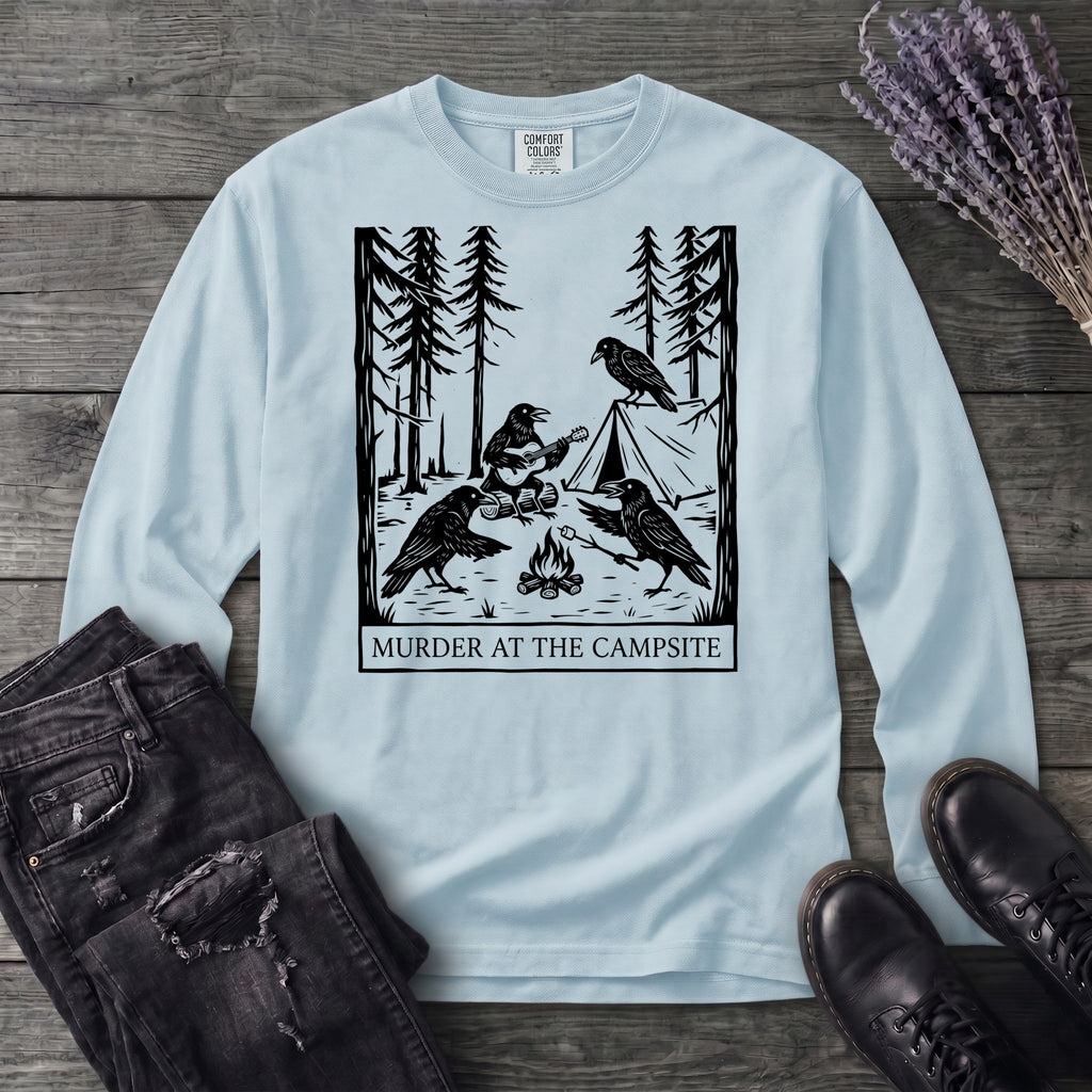 Murder At The Campsite Long Sleeve T-Shirt