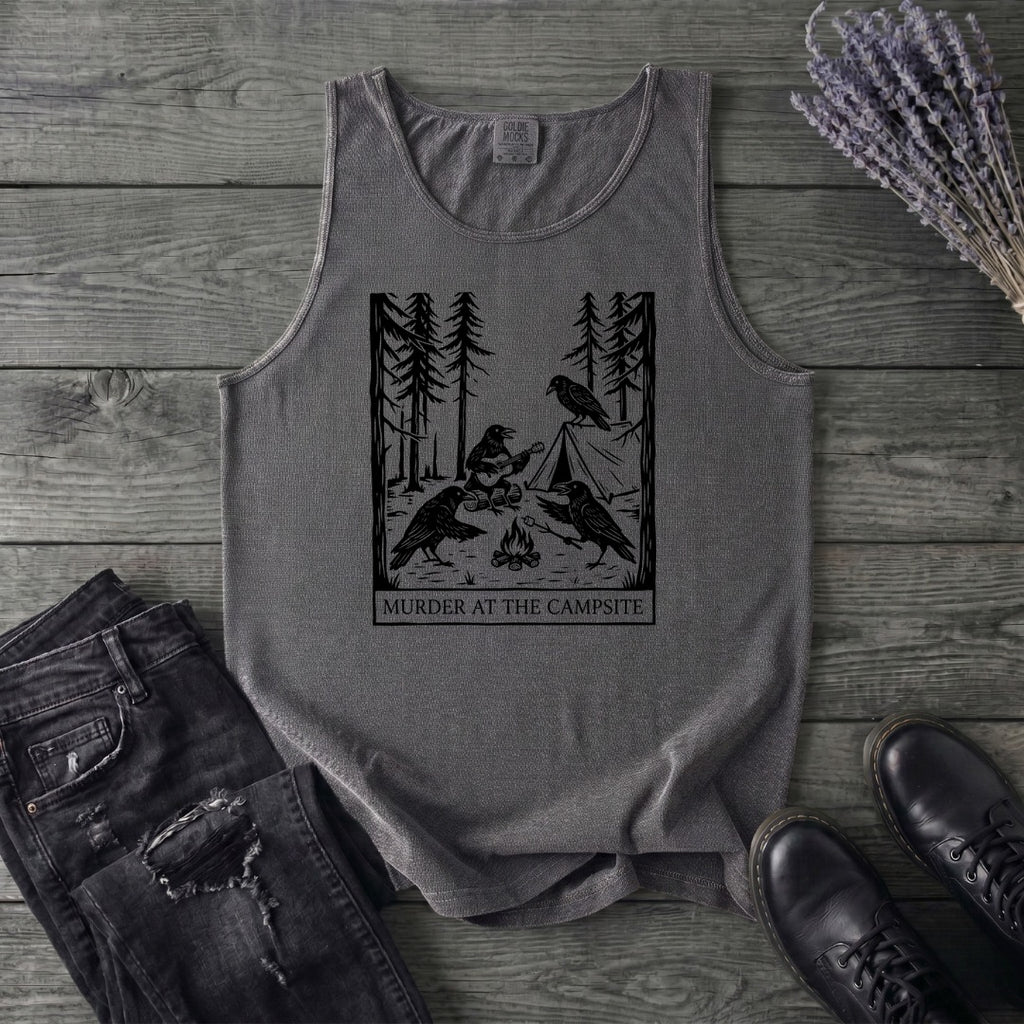 Murder At The Campsite Tank Top