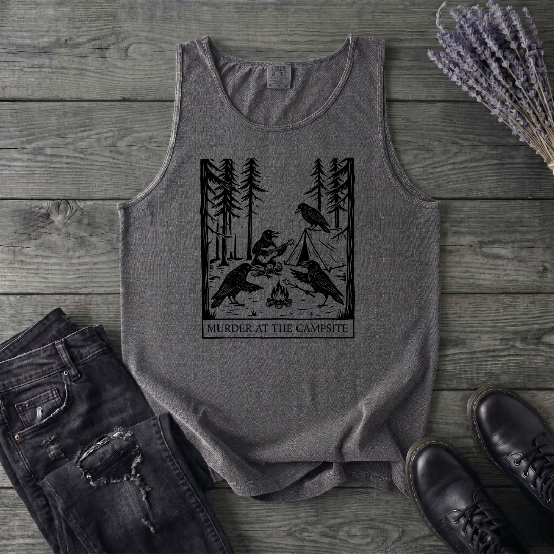 Murder At The Campsite Tank Top