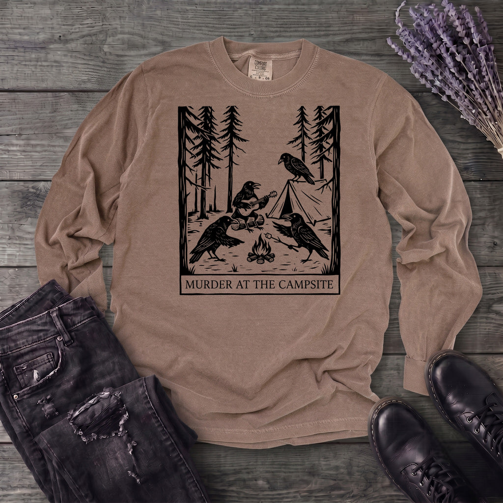 Murder At The Campsite Long Sleeve T-Shirt