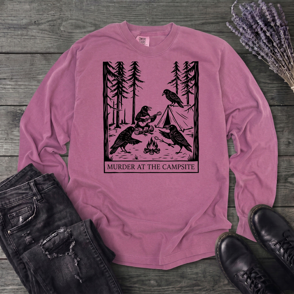 Murder At The Campsite Long Sleeve T-Shirt