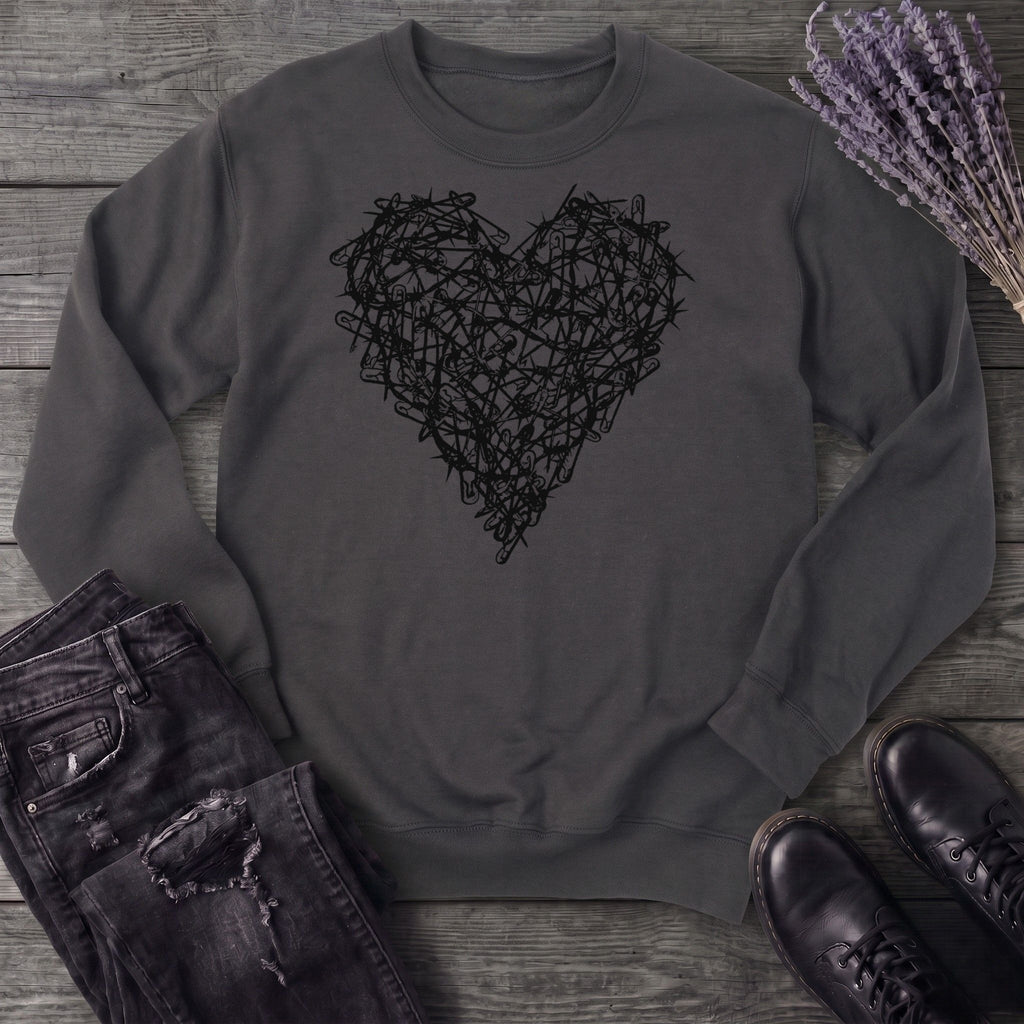 Safety Pin Heart Sweatshirt
