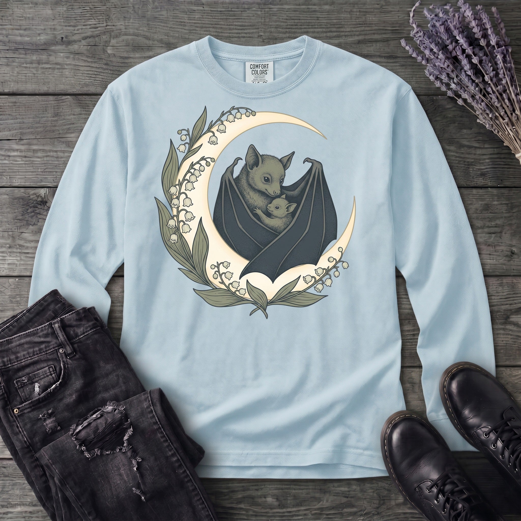 mom and baby bat Long Sleeve T-Shirt