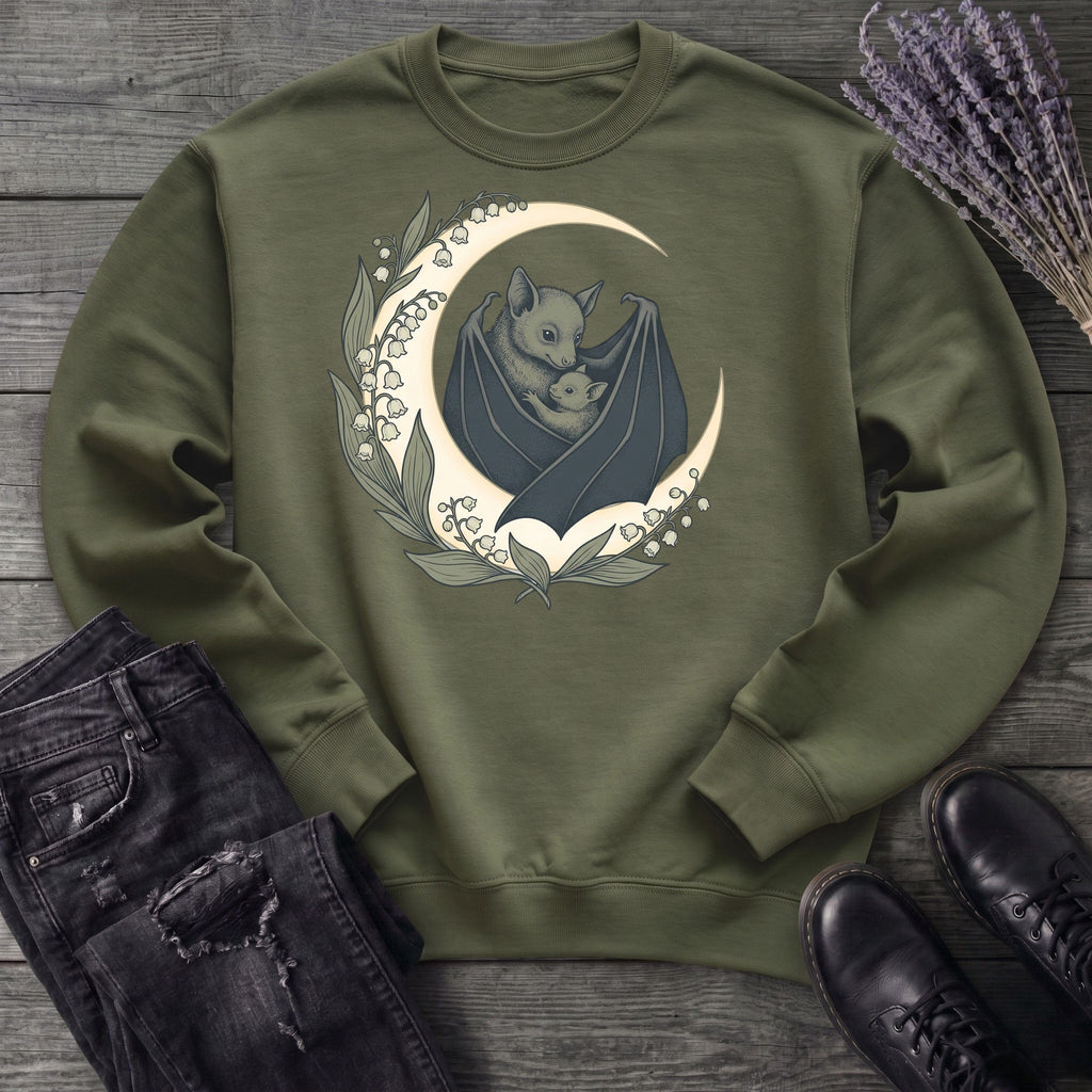 mom and baby bat Sweatshirt