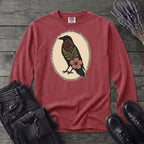 Pressed Flower Crow Long Sleeve T-Shirt