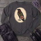 Pressed Flower Crow Sweatshirt