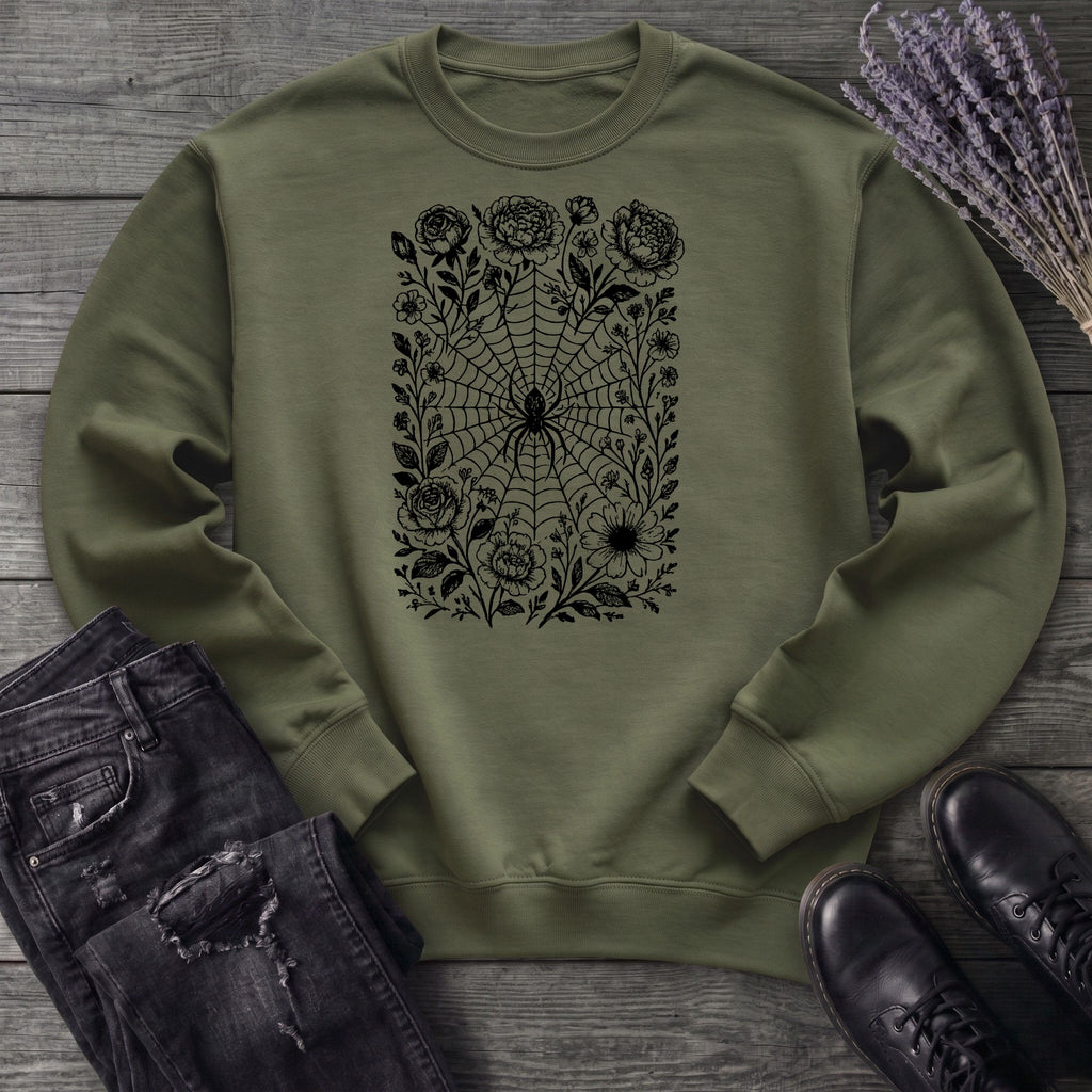 Flower Spiderweb Sweatshirt