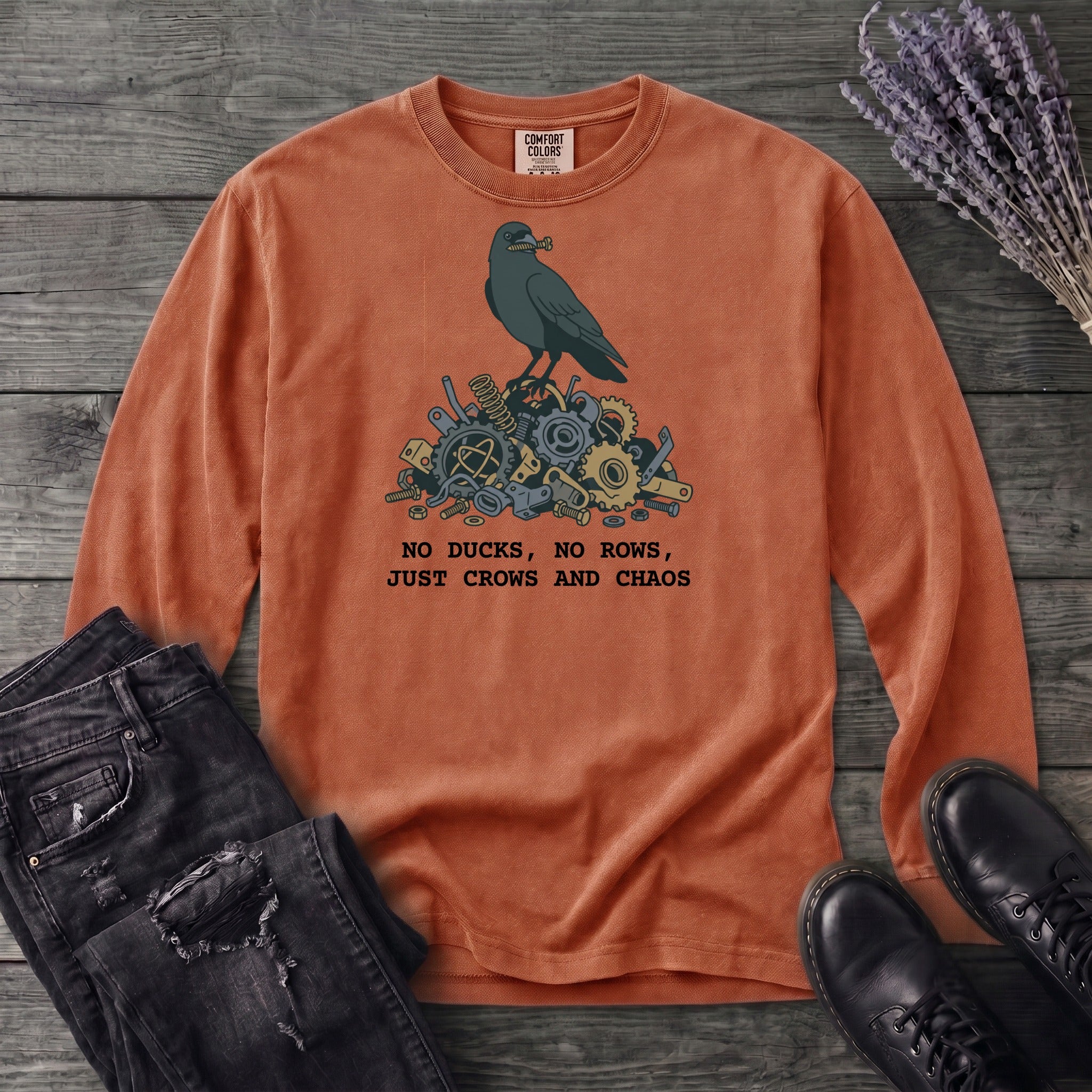No Ducks No Rows Long Sleeve T-Shirt